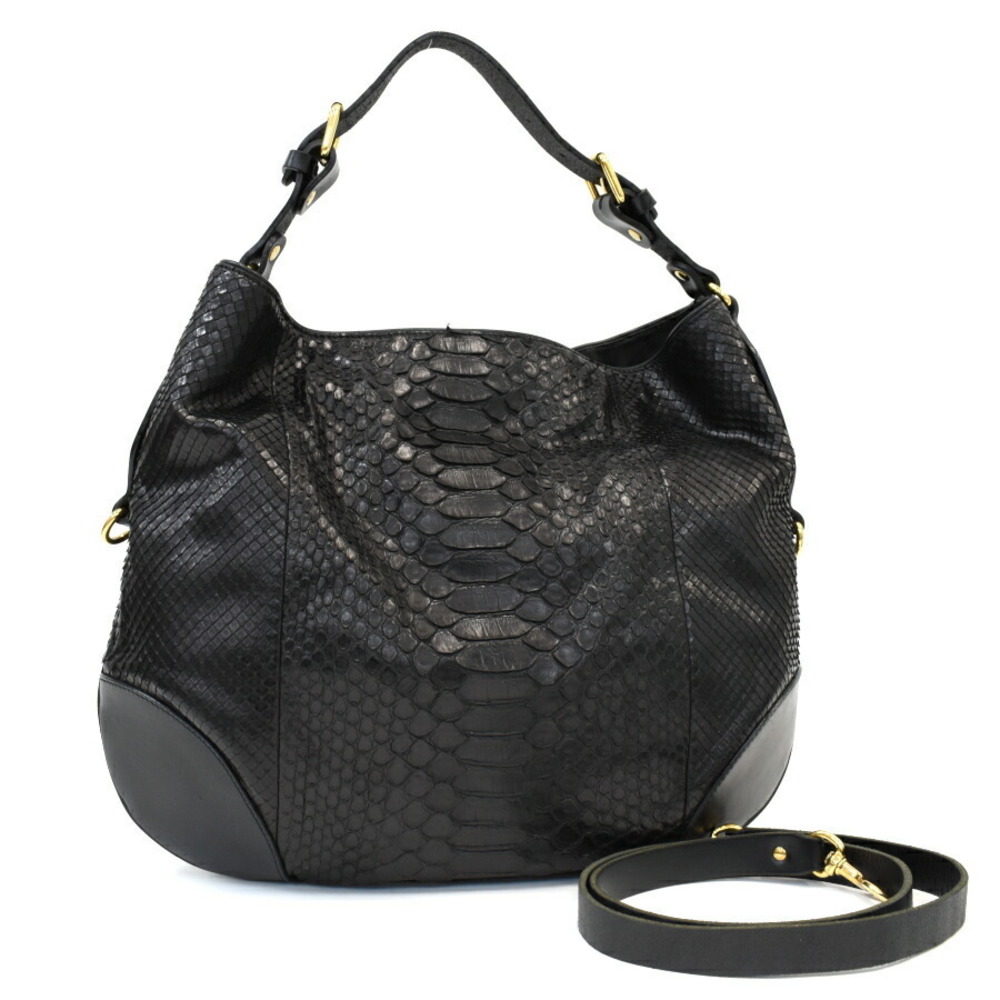 Gucci Studs Black Bag Leather Spikes Shoulder